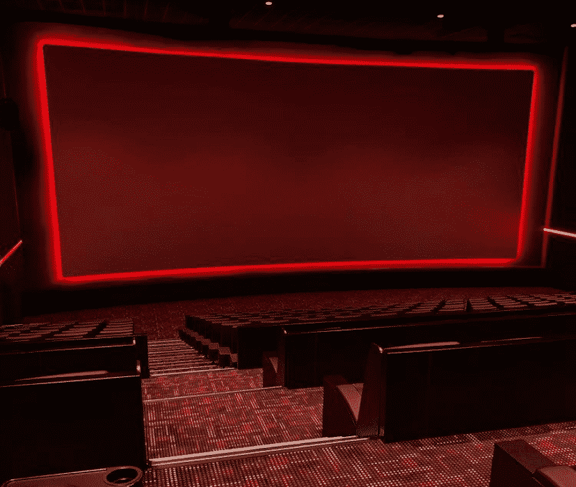 Stufenprofile mit LED in einem Kinosaal